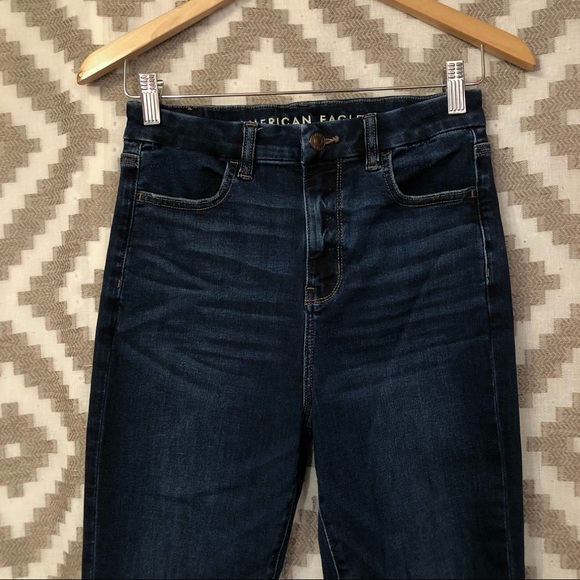 American Eagle Dark Wash Curvy Hi Rise Jegging Jeans - Picture 2 of 7